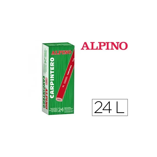 LAPICES ALPINO CARPINTERO CAJA DE 24 UNIDADES