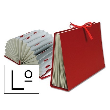 CARPETA FUELLE LIDERPAPEL LETRAS CARTON FORRADO BURDEOS