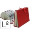 CARPETA FUELLE LIDERPAPEL LETRAS CARTON FORRADO BURDEOS