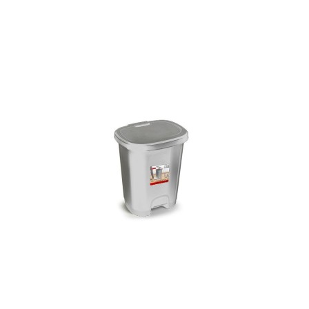 PAPELERA CONTENEDOR PLASTICFORTE PLASTICO CON TAPADERA Y PEDAL 18 L...