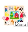 PUZZLE DISET SILUETA GRANJA