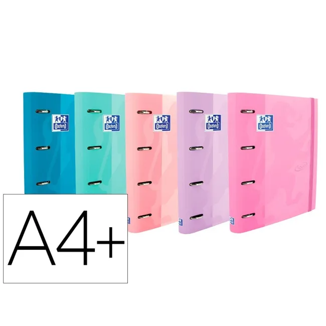 CARPETA CON RECAMBIO OXFORD EUROPEANBINDER TOUCH PASTEL 4 ANILLAS 3...