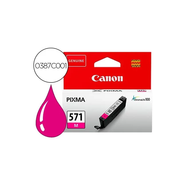INK-JET CANON CLI 571 PIXMA TS5051/ TS6050 / TS8051 / TS9050 MAGENT...