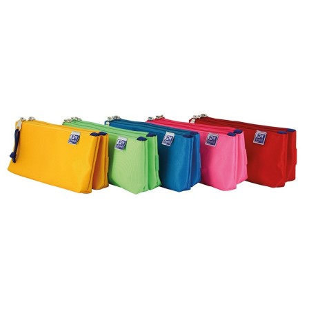 BOLSO ESCOLAR PORTATODO OXFORD KANGOO KIDS DOBLE COLORES SURTIDOS 2...
