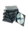 CAJA DE CD Q-CONNECT SLIM -CON INTERIOR NEGRO -PACK DE 25 UNIDADES