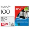 ETIQUETA ADHESIVA APLI 1233 TAMAÑO 190X61 MM PARA FOTOCOPIADORA LAS...