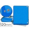 CARPETA PROYECTOS PARDO FOLIO LOMO 120 MM CARTON FORRADO AZUL CON B...