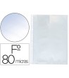 FUNDA MULTITALADRO Q-CONNECT FOLIO 80 MC CRISTAL CAJA DE 100 UNIDADES