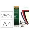 TAPA DE ENCUADERNACION FELLOWES DIN A4 CARTON BRILLO NEGRO CHROMOLU...