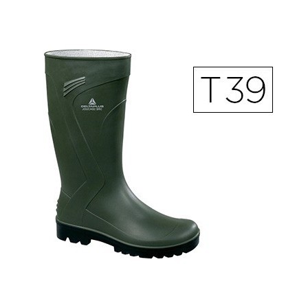 BOTA DELTAPLUS DE SEGURIDAD JOUCA PVC VERDE SUELA DE TACOS TALLA 39