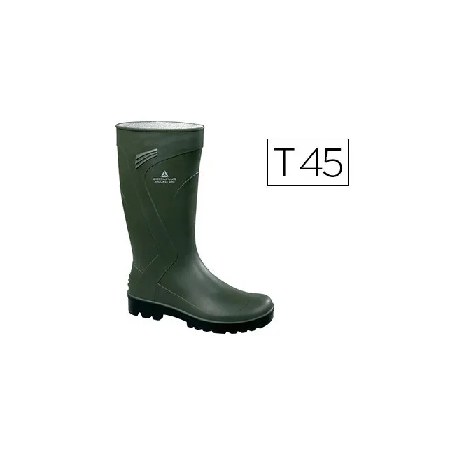 BOTA DELTAPLUS DE SEGURIDAD JOUCA PVC VERDE SUELA DE TACOS TALLA 45
