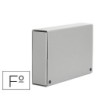 CARPETA PROYECTOS PARDO FOLIO LOMO 120 MM CARTON FORRADO GRIS CON B...