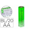 PILA Q-CONNECT ALCALINA AA -PAQUETE CON 20 PILAS