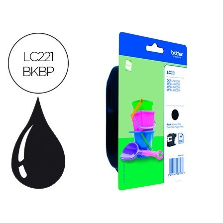INK-JET BROTHER LC221BK DCP-J562DW / MFC-J480DW / 680DW / 880DW NEG...