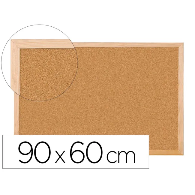 PIZARRA CORCHO Q-CONNECT 90X60 CM MARCO DE MADERA