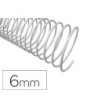 ESPIRAL METALICO Q-CONNECT BLANCO 64 5:1 6 MM 1MM CAJA DE 200 UNIDADES