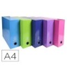 CAJA TRANSFERENCIA EXACOMPTA IDERAMA DIN A4 LOMO 90 MM COLORES SURT...