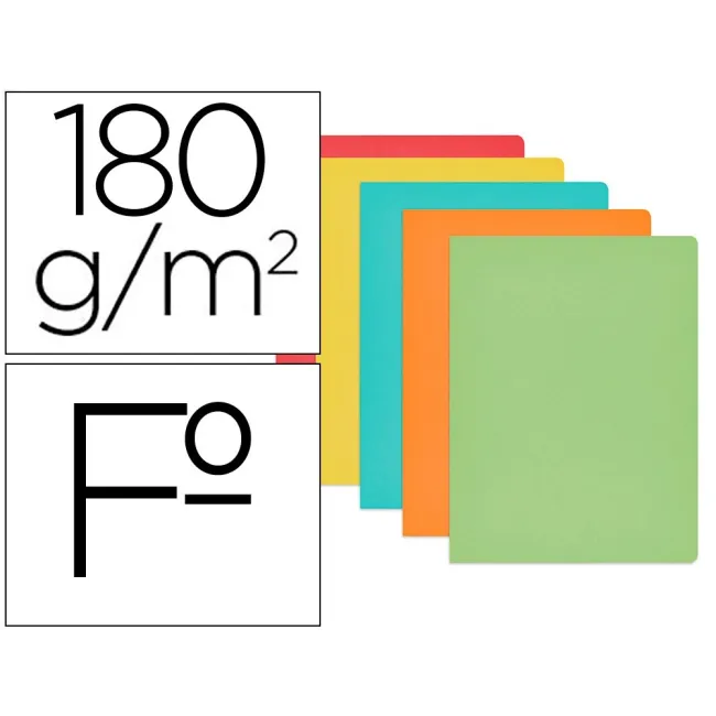 SUBCARPETA CARTULINA GIO FOLIO COLORES PASTELES SURTIDOS 180 GR/M2 ...