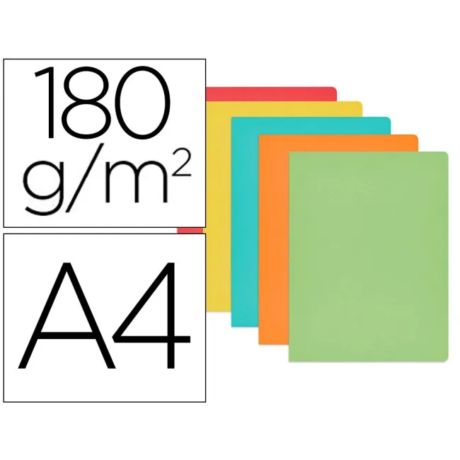 SUBCARPETA CARTULINA GIO DIN A4 COLORES PASTELES SURTIDOS 180 G/M2 ...