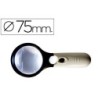 LUPA ELECTRICA Q-CONNECT KF18752 ARO ABS 75 MM 3 AUMENTOS 3 BOMBILL...