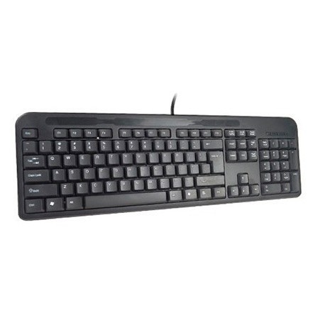 TECLADO Q-CONNECT NEGRO CON CABLE 1,5 M COMPATIBLE WINDOWS 95 / 98 ...