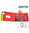 LAPICES DE COLORES GIOTTO SUPER BEBE CAJA DE 12 LAPICES COLORES SUR...