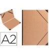 CARPETA PLANOS CLAIREFONTAINE DIN A2 CON GOMAS KRAFT MARRON VERJURADO