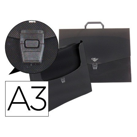 CARPETA BEAUTONE PORTADOCUMENTOS 34910 POLIPROPILENO DIN A3 CON ASA...