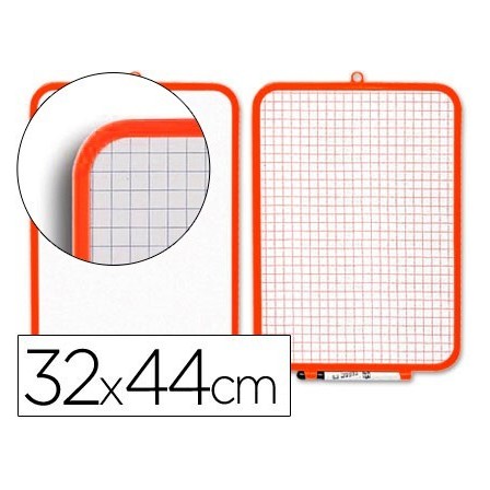 PIZARRA BLANCA 32X44 CM -ROTULADOR Y BORRADOR