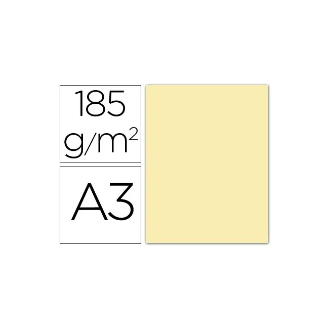 CARTULINA GUARRO DIN A3 CREMA 185 GR PAQUETE 50 H