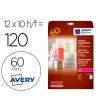 ETIQUETA ADHESIVA AVERY BRILLANTE INVISIBLE REDONDA PARA IMPRESORA ...
