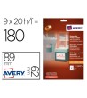 ETIQUETA ADHESIVA AVERY REMOVIBLE PARA IMPRESORA LASER INYECCION TI...