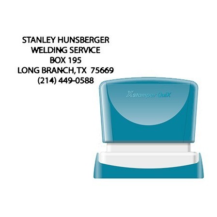 SELLO X-STAMPER QUIX PERSONALIZABLE COLOR NEGRO MEDIDAS 24X49 MM Q-12
