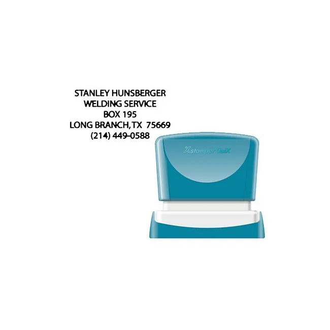 SELLO X-STAMPER QUIX PERSONALIZABLE COLOR NEGRO MEDIDAS 24X49 MM Q-12