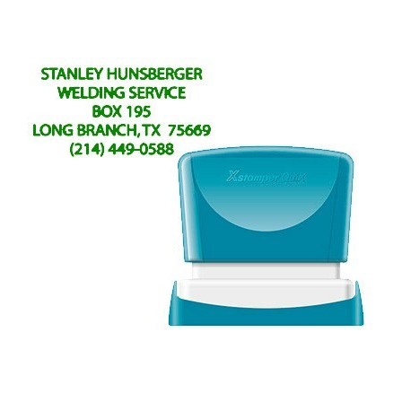 SELLO X-STAMPER QUIX PERSONALIZABLE COLOR VERDE MEDIDAS 24X49 MM Q-12