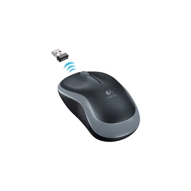 RATON LOGITECH OPTICO INALAMBRICO NANO RECEPTOR M185 GRIS