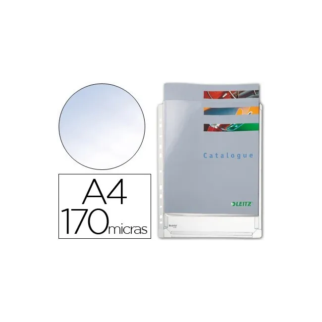 FUNDA MULTITALADRO ESSELTE DIN A4 PVC 170 MC CON FUELLE CAPACIDAD 2...