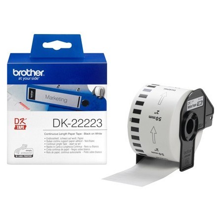 ETIQUETA BROTHER DK22223 CINTA PAPEL CONTINUO ADHESIVA REMOVIBLE BL...