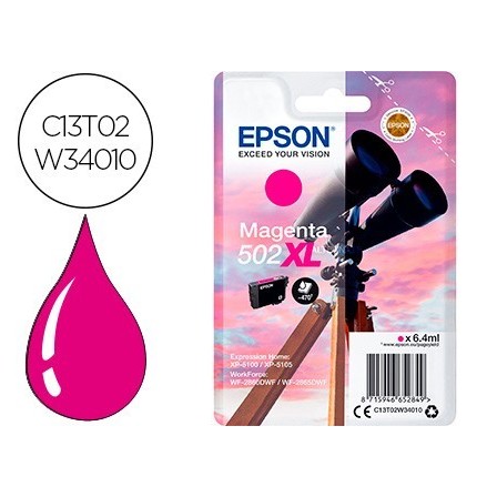 INK-JET EPSON 502 XL EXPRESSION HOME XP 5100 / 5105 WORKFORCE WF 28...