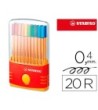 ROTULADOR STABILO PUNTA DE FIBRA POINT 88 COLOR PARADE ESTUCHE DE 2...