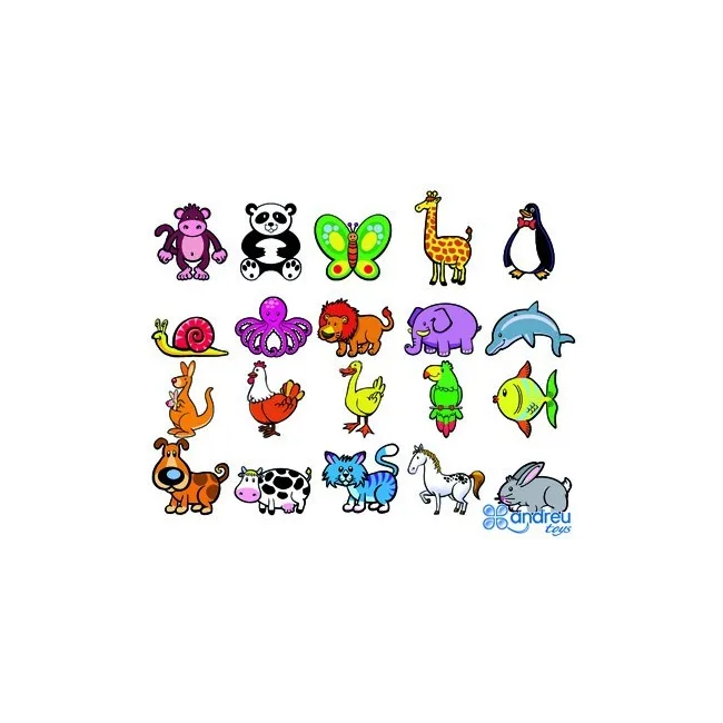 JUEGO ANDREUTOYS ANIMALITOS MAGNETICOS 8 CM CAJA DE 20 UNIDADES SUR...