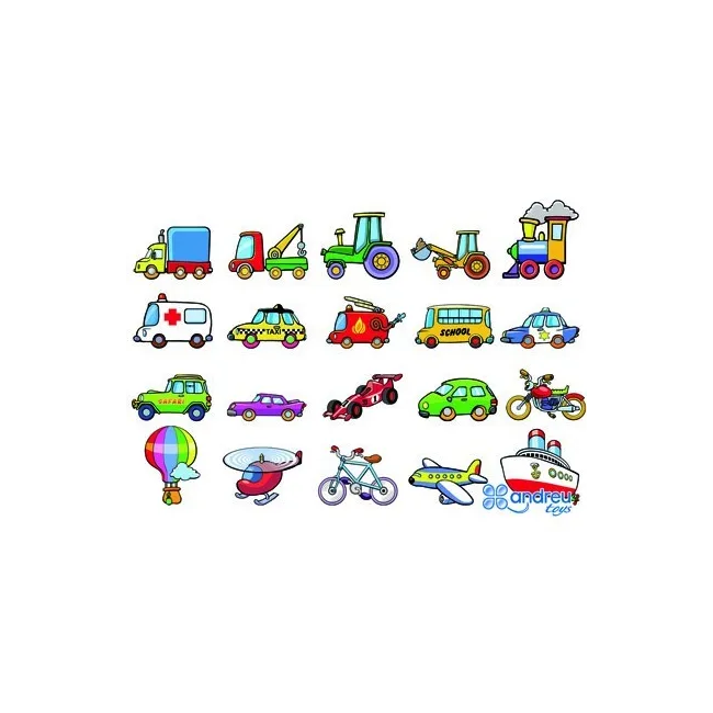 JUEGO ANDREUTOYS VEHICULOS MAGNETICOS 8 CM CAJA DE 20 UNIDADES SURT...