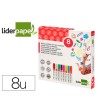 ROTULADOR LIDERPAPEL TIZA LIQUIDA PUNTA REDONDA TRAZO 6 MM CAJA DE ...