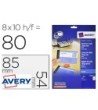 TARJETA DE VISITA AVERY BLANCA MATE 85X54 MM IMPRIMIBLE DOBLE CARA ...