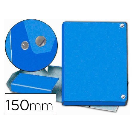 CARPETA PROYECTOS PARDO FOLIO LOMO 150 MM CARTON FORRADO AZUL CON B...