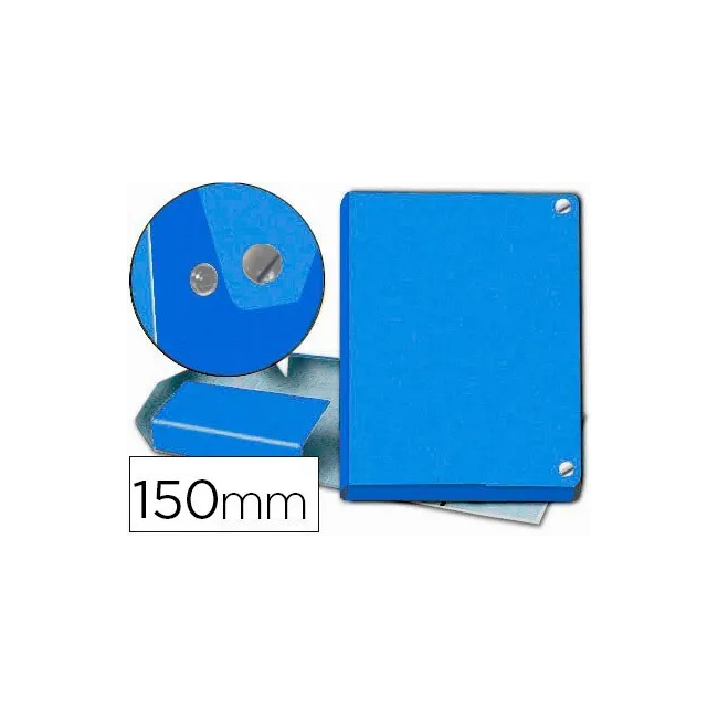 CARPETA PROYECTOS PARDO FOLIO LOMO 150 MM CARTON FORRADO AZUL CON B...
