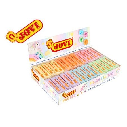 PLASTILINA JOVI 70 SURTIDA TAMAÑO PEQUEÑO 50 G COLORES PASTEL CAJA ...