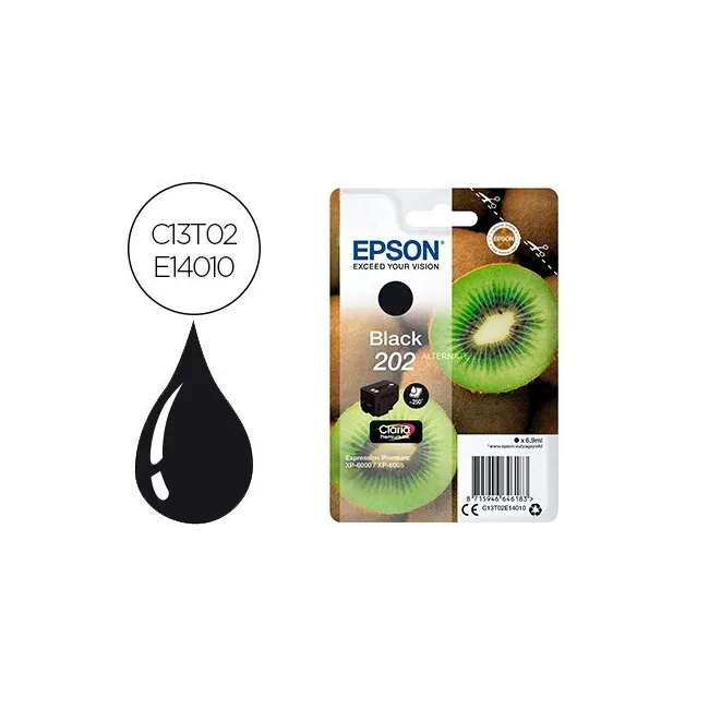 INK-JET EPSON 202 XP-6000 / XP-6005 / XP-6100 / XP-6105 NEGRO 250 PAG
