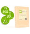PAPEL COLOR Q-CONNECT DIN A4 80GR CREMA PAQUETE DE 500 HOJAS