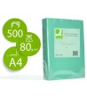 PAPEL COLOR Q-CONNECT DIN A4 80 GR VERDE PAQUETE DE 500 HOJAS